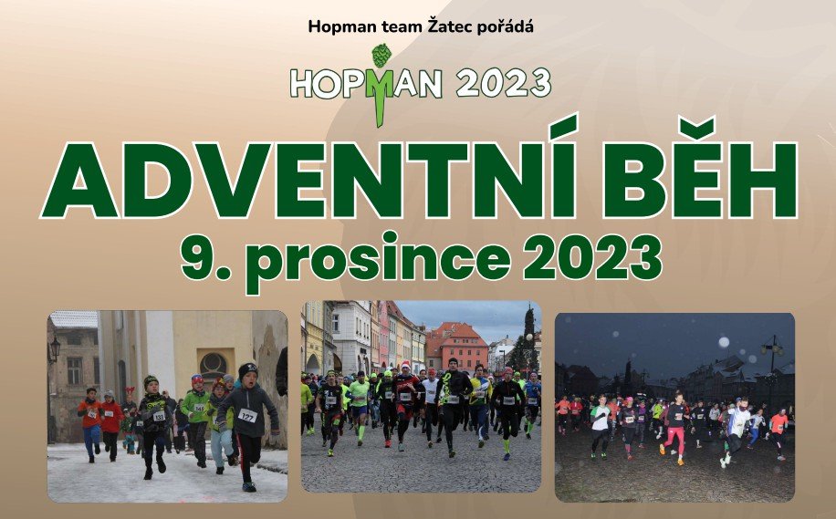 Adventní běh v centru Žatce v sobotu 9. prosince