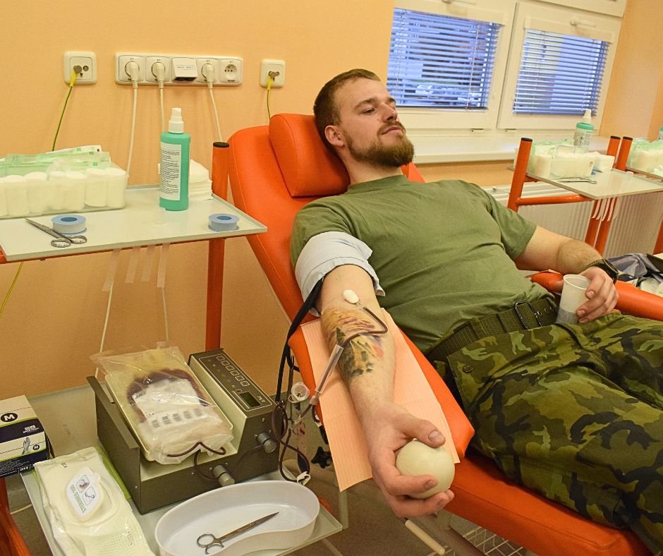 Žatečtí vojáci opět nezištně darovali krev