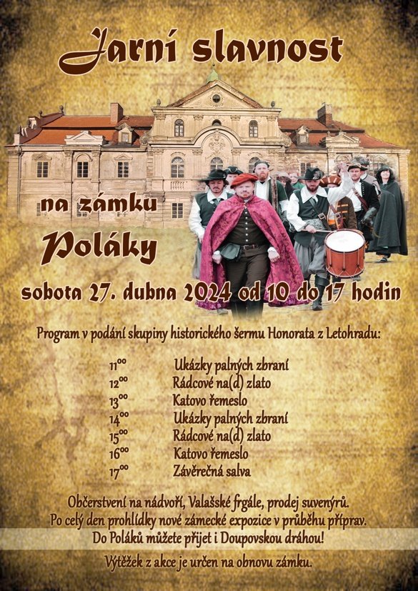 Mimořádné otevření zámku Poláky v rámci Jarní slavnosti