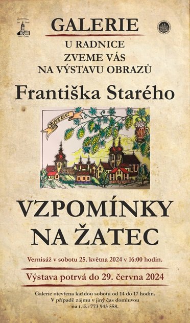 Vzpomínky na Žatec od malíře z Vysočiny