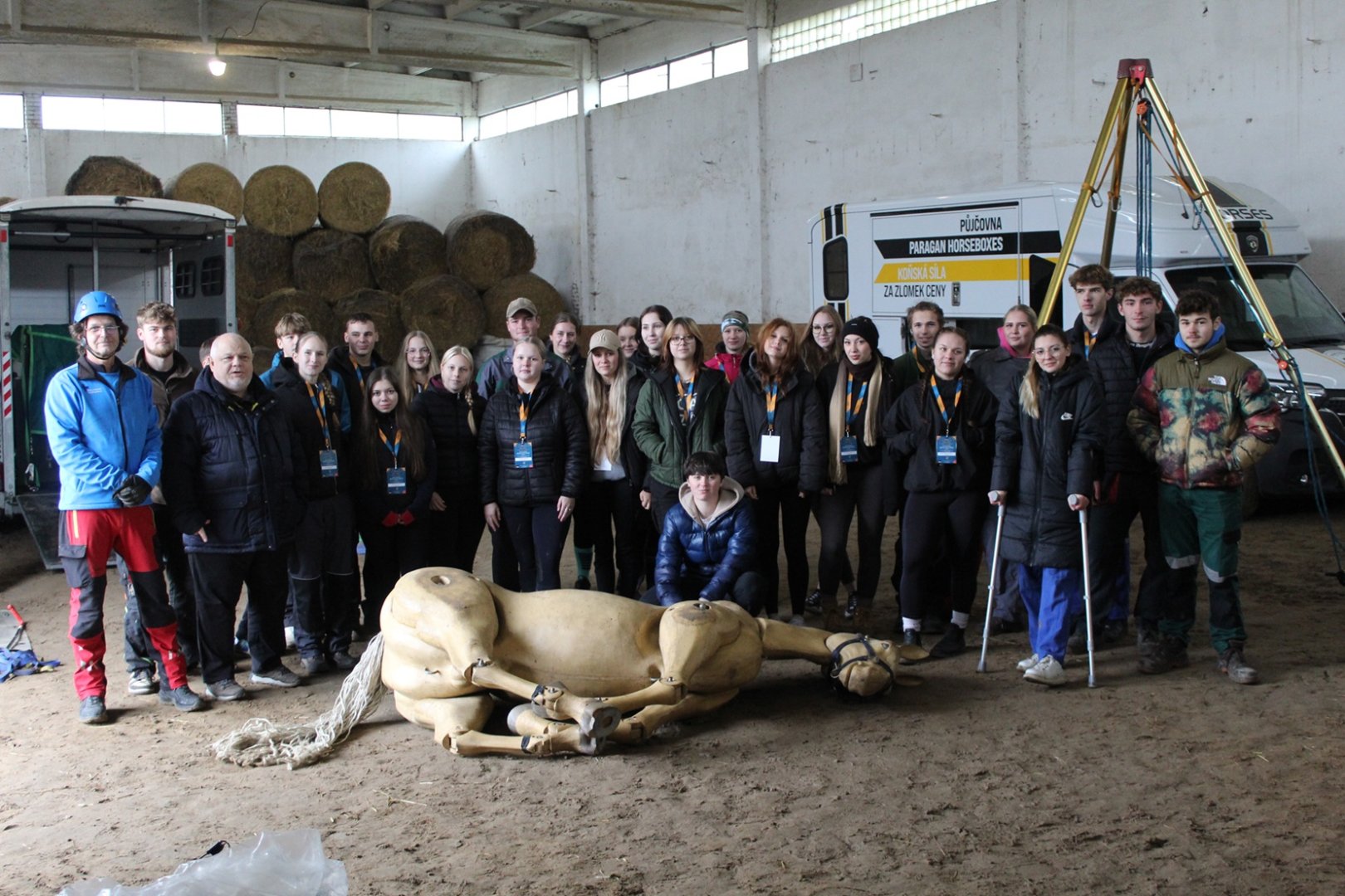 Seminář pro studenty v jezdeckém klubu