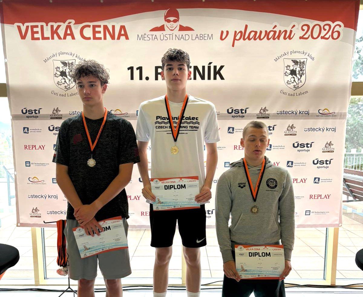 Adrian Lehnert veze z Ústí nad Labem tři zlata!